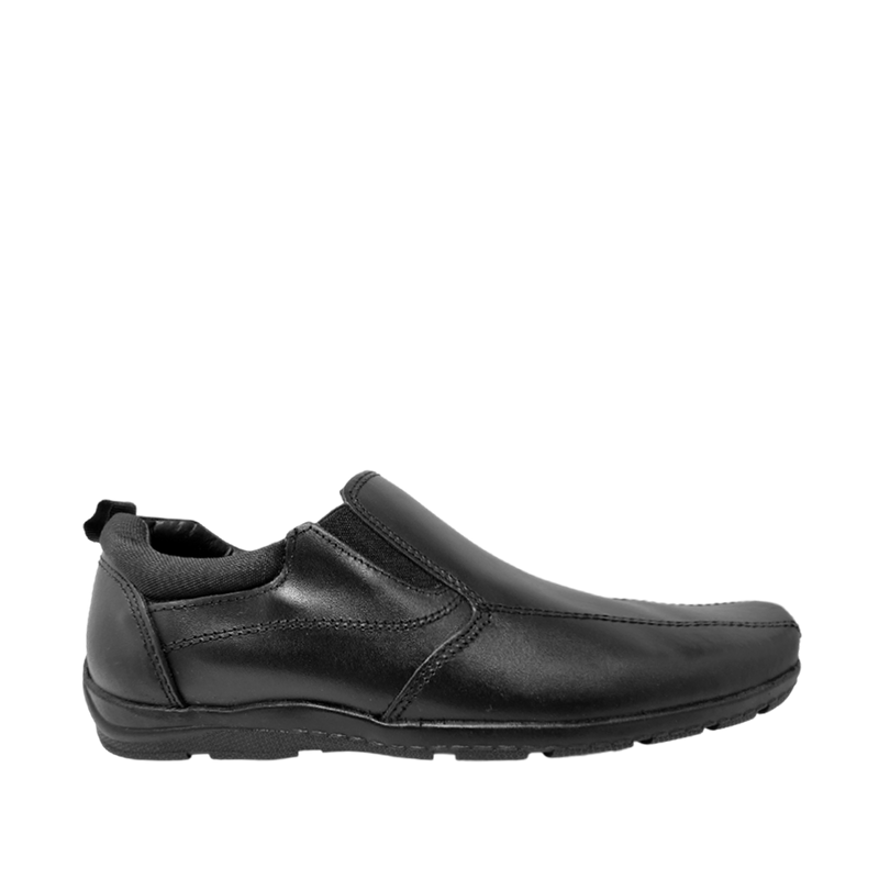 Zapatos escolares slip on Reekerh para niño color negro