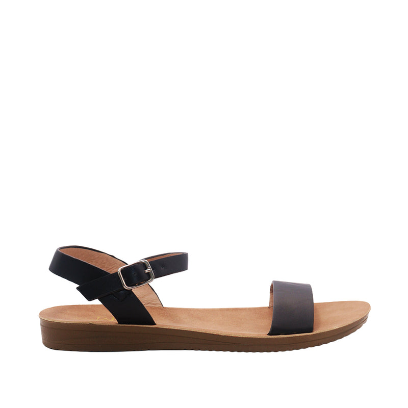 Sandalias flat Maribel negro para Mujer
