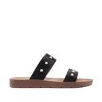 Sandalias Flats Darcy mirabella negro para Mujer