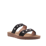 Sandalias Flats Darcy Miramar negro para Mujer