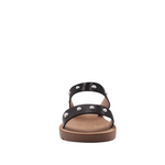 Sandalias Flats Darcy mirabella negro para Mujer