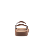 Sandalias Flats Darcy mirabella negro para Mujer