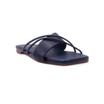 Sandalias Flats Karina Mirabella navy para Mujer