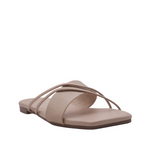 Sandalias Flats Karina Mirabella beige para Mujer