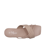 Sandalias Flats Karina Mirabella beige para Mujer