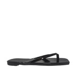 Sandalias Flats Karen sq negro para Mujer