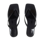 Sandalias Flats Karen sq negro para Mujer