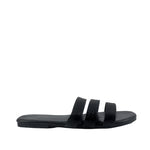 Sandalias flats Mina negro para Mujer