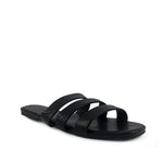 Sandalias flats Mina negro para Mujer