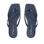 Sandalias flats Karen navy para Mujer