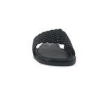 Sandalias flats Lea negro para Mujer
