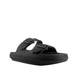 Sandalias flats Chunky negro para mujer