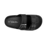 Sandalias flats Chunky negro para mujer
