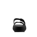 Sandalias flats Chunky negro para mujer