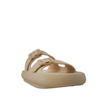 Sandalias flats Chunky taupe para mujer