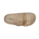 Sandalias flats Chunky taupe para mujer