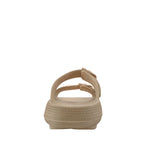 Sandalias flats Chunky taupe para mujer