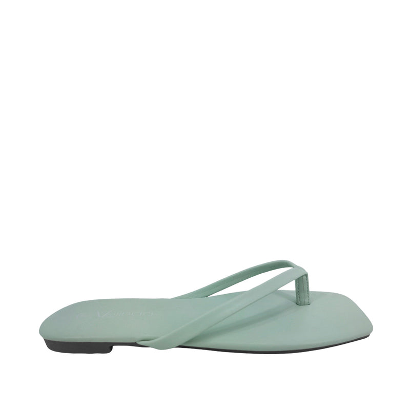 Sandalias flats Karen verde para mujer