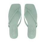 Sandalias flats Karen verde para mujer