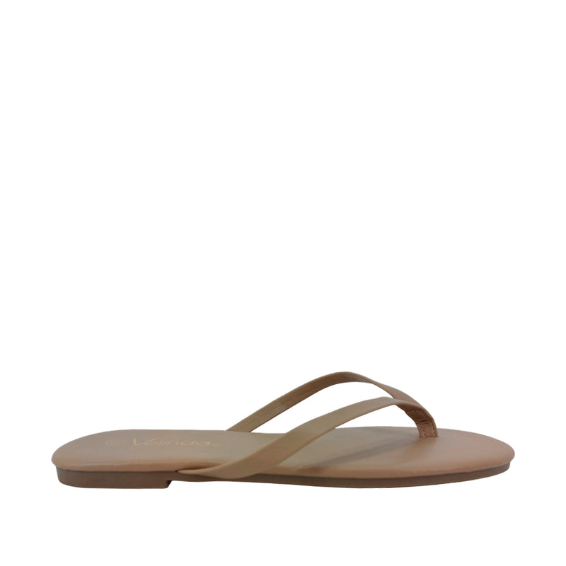 Sandalias flats Karen beige para mujer