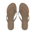 Sandalias flats Karen beige para mujer
