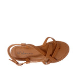 Sandalias flats Romina tan para mujer