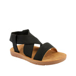 Sandalias flats Ana negro para mujer