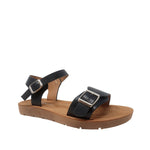 Sandalias flats Sulen negro para mujer