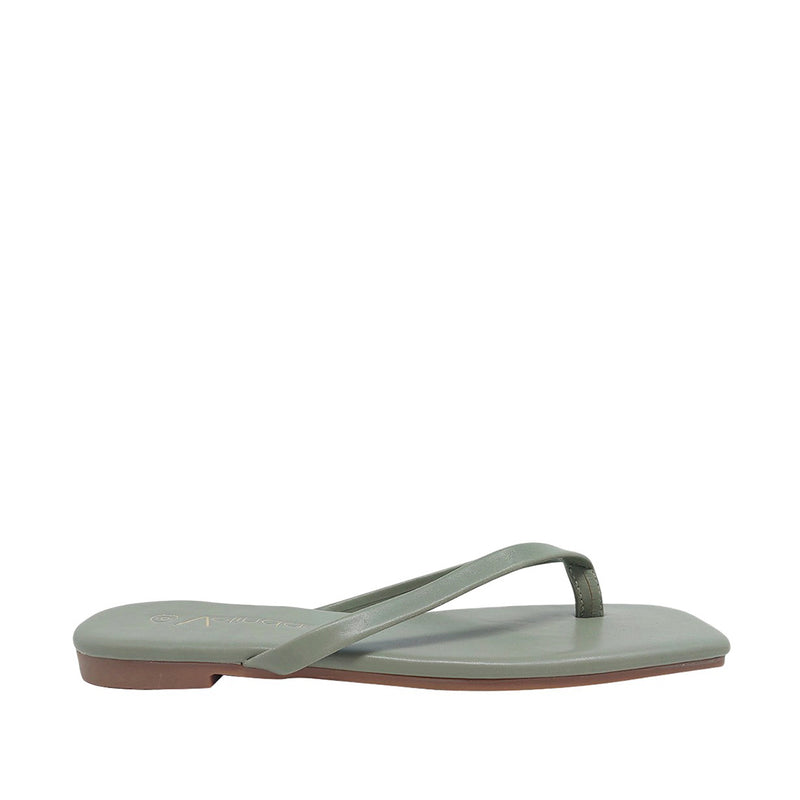 Sandalias flats Karen olivo para mujer