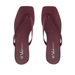 Sandalias flats Karen vino para mujer