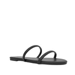 Sandalias flats Kory negro para mujer