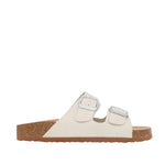 Sandalias flats Mirka hueso para mujer