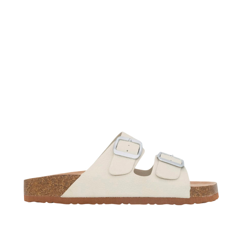 Sandalias flats Mirka hueso para mujer