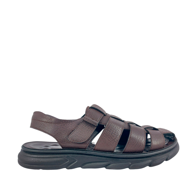 Sandalias Cancún Pesca café para hombre