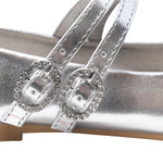 Balerinas Tatiana plateado para niña