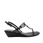 Sandalias Lisa negro para mujer