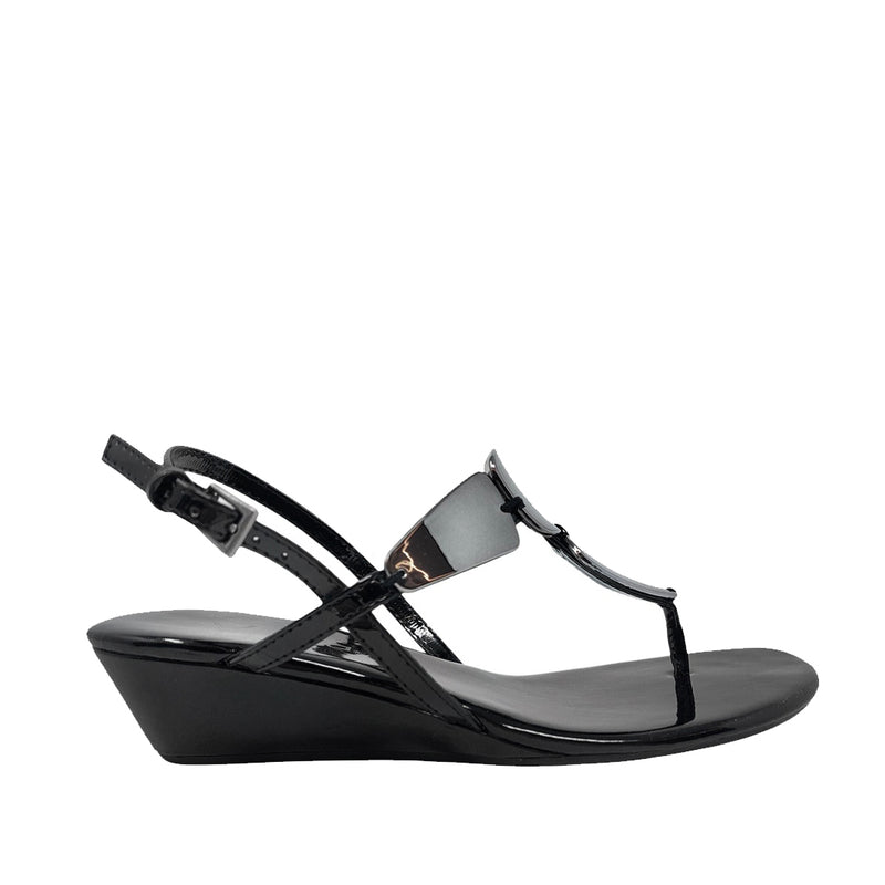 Sandalias Lisa negro para mujer