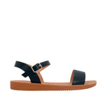 Sandalias flats Maribel negro para mujer