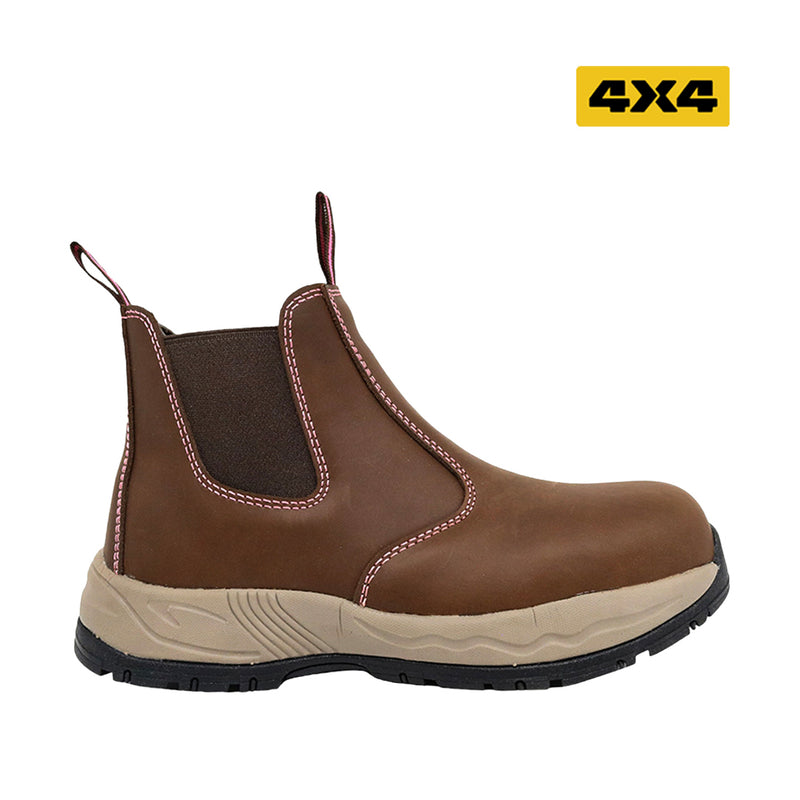 Botas industriales Kate  cafe para mujer