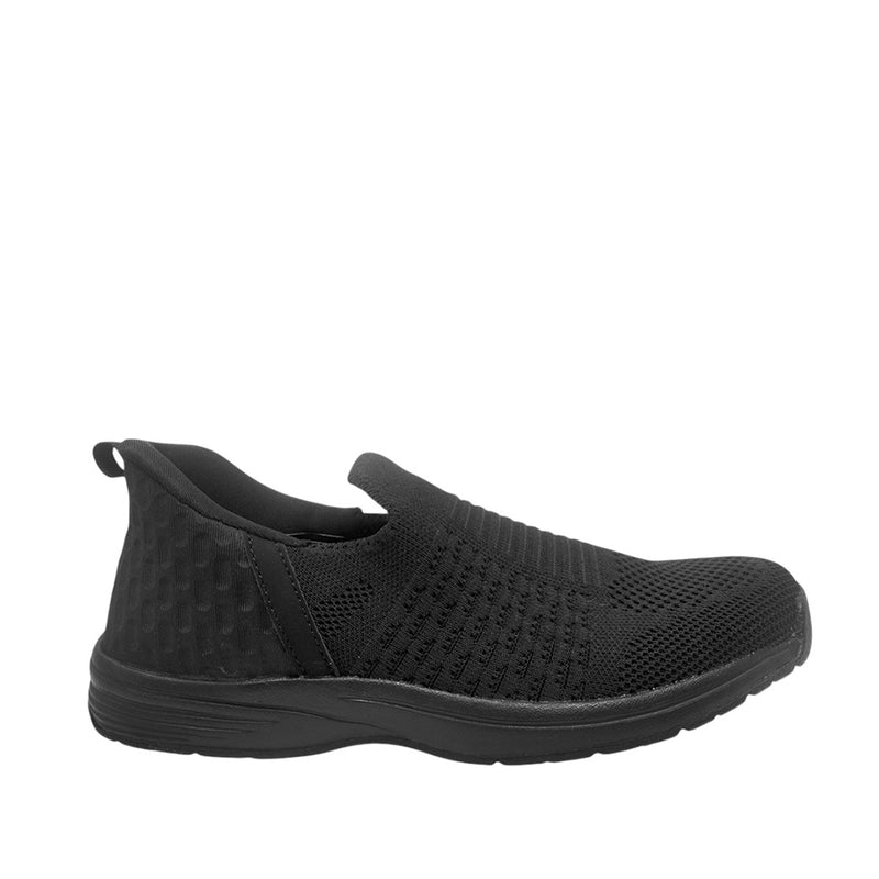 Tennis Nora Slip On negro para mujer