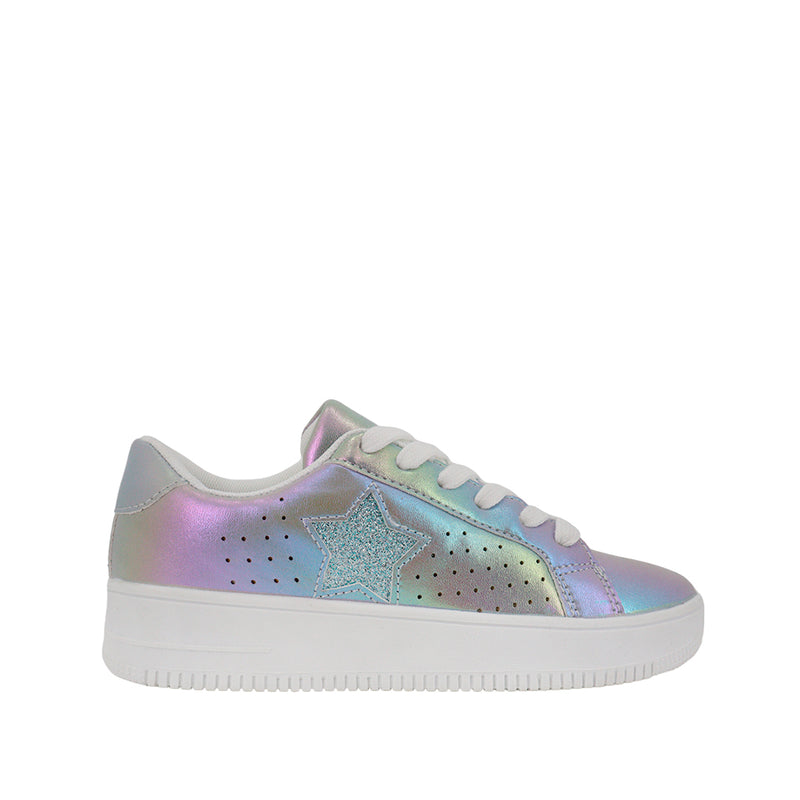 Sneakers Taty plateado para niña