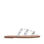 Sandalias flats Valeria blanco