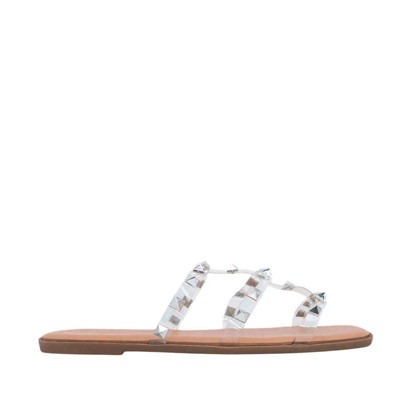 Sandalias flats Valeria blanco