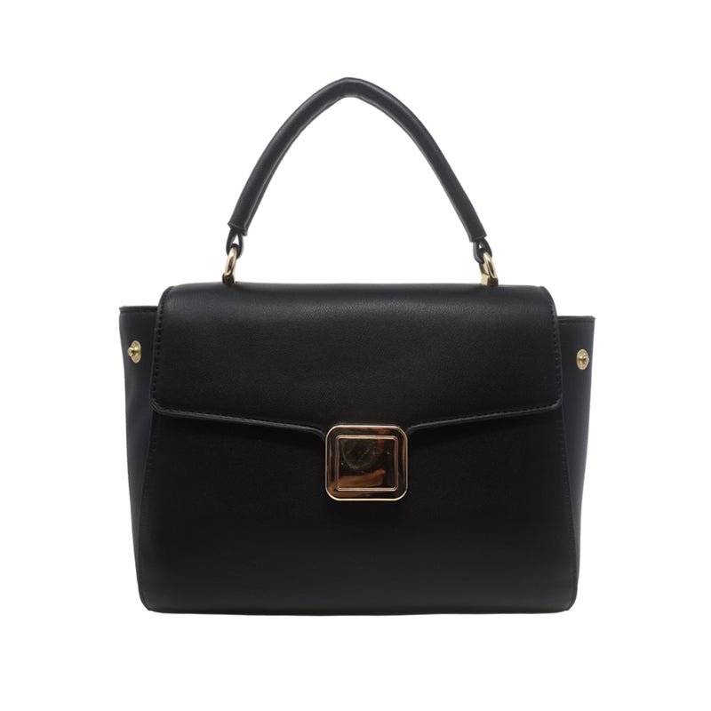 Cartera satchel Silvana negro