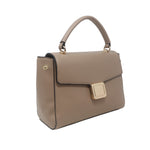 Cartera satchel Silvana taupe