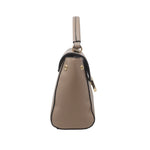 Cartera satchel Silvana taupe