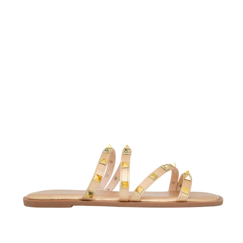 Sandalias flats Bianca dorado
