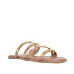 Sandalias flats Bianca nude