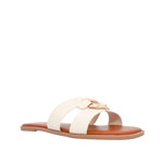 Sandalias flats Mia hueso