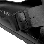 Sandalias flats Milan negro